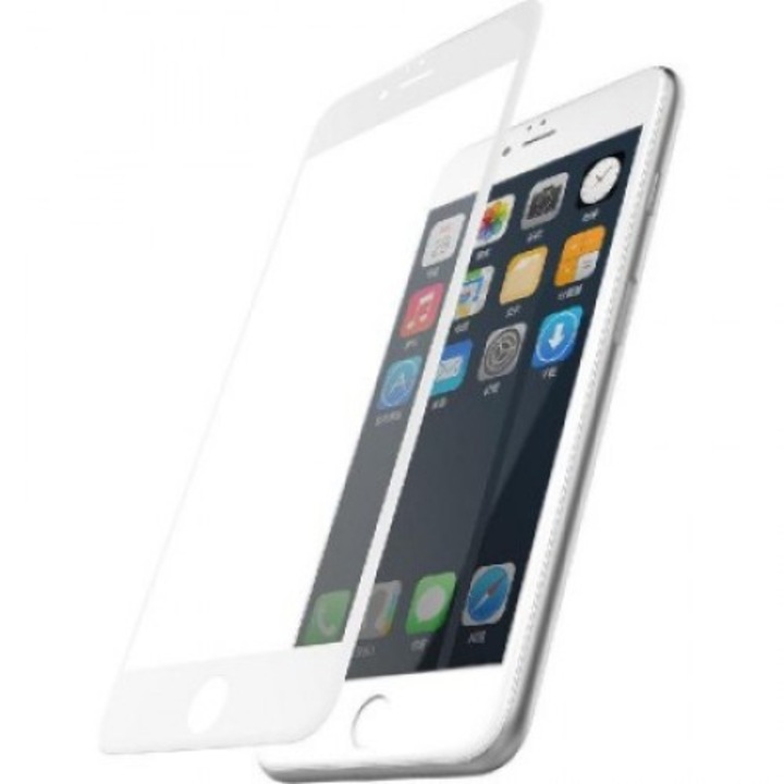 Стъклен протектор X-Doria 2.5D за iPhone 8/7 Plus, Бял