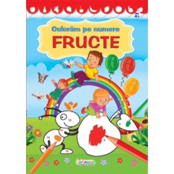Coloram pe numere: Fructe