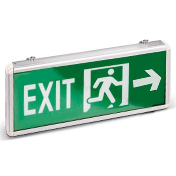 Lampa indicator in lateral EXIT emergenta