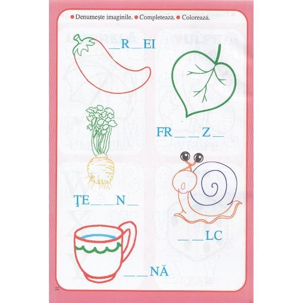 Literele 3-5 ani - Jocuri si activitati