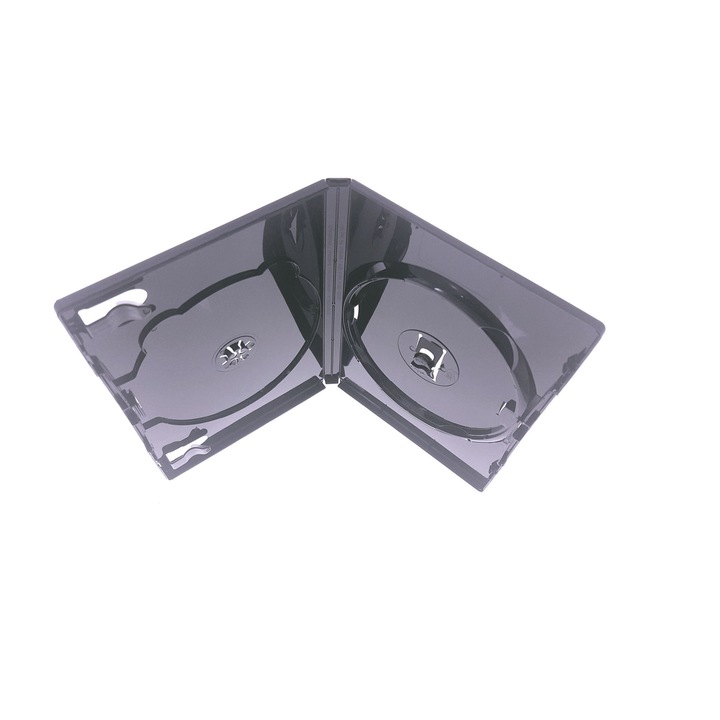 Carcasa DVD 14MM AMARAY 2 BLACK GLOSSY SIDE-BY-SIDE - DA2BL