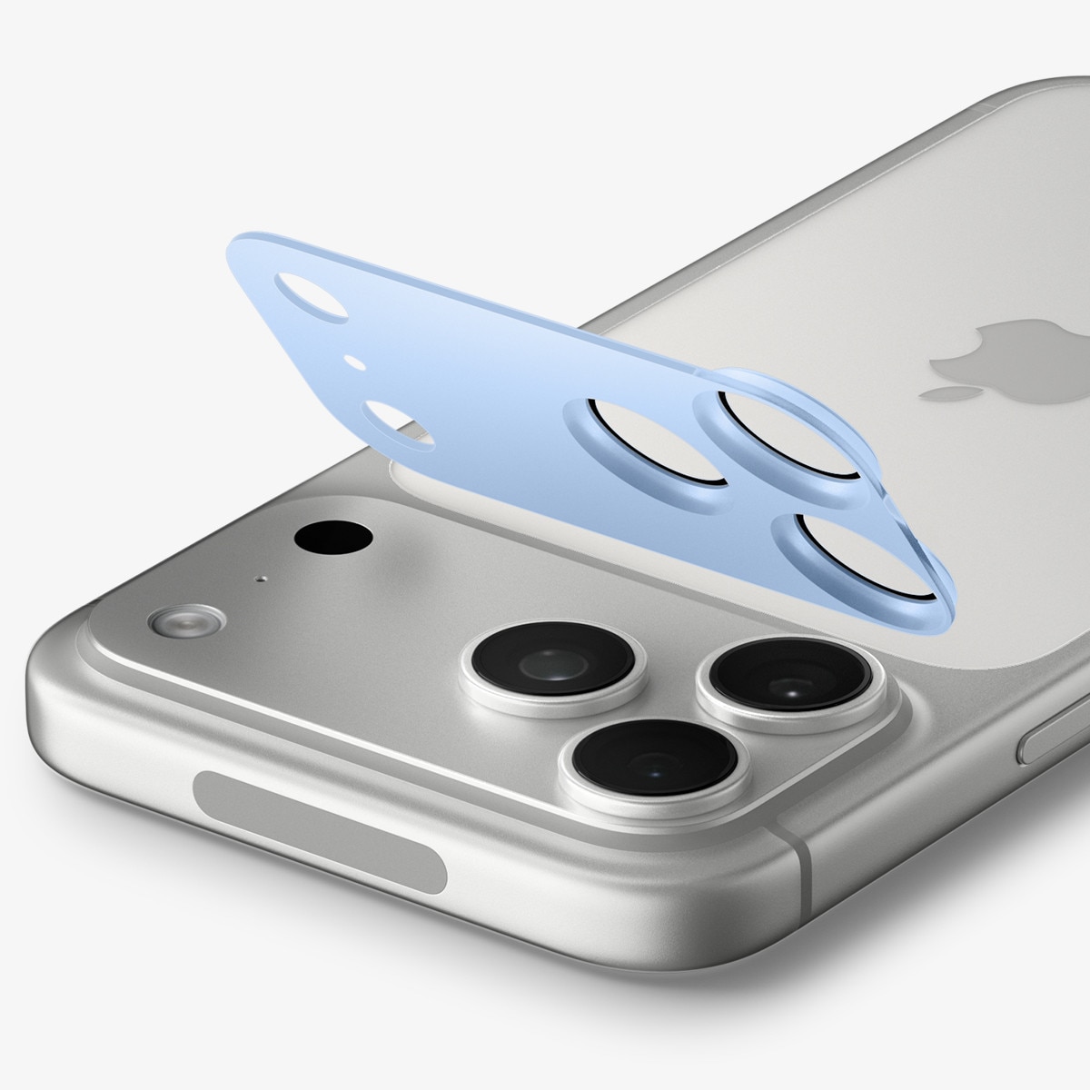 Protectie camera foto Spigen Glass tR EZ Fit Optik Pro XL compatibila cu iPhone 18 Pro Max, Light Blue