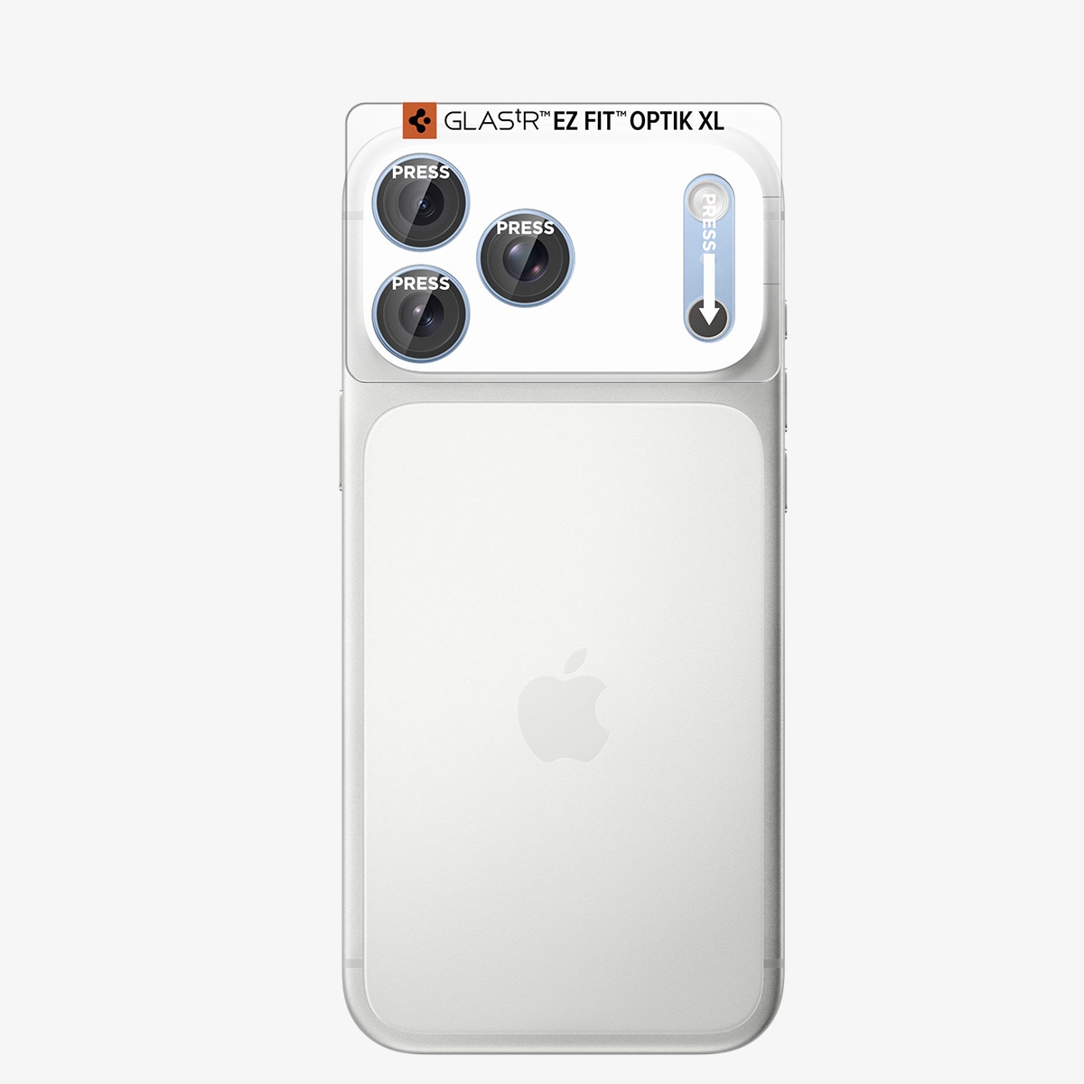 Protectie camera foto Spigen Glass tR EZ Fit Optik Pro XL compatibila cu iPhone 18 Pro Max, Light Blue