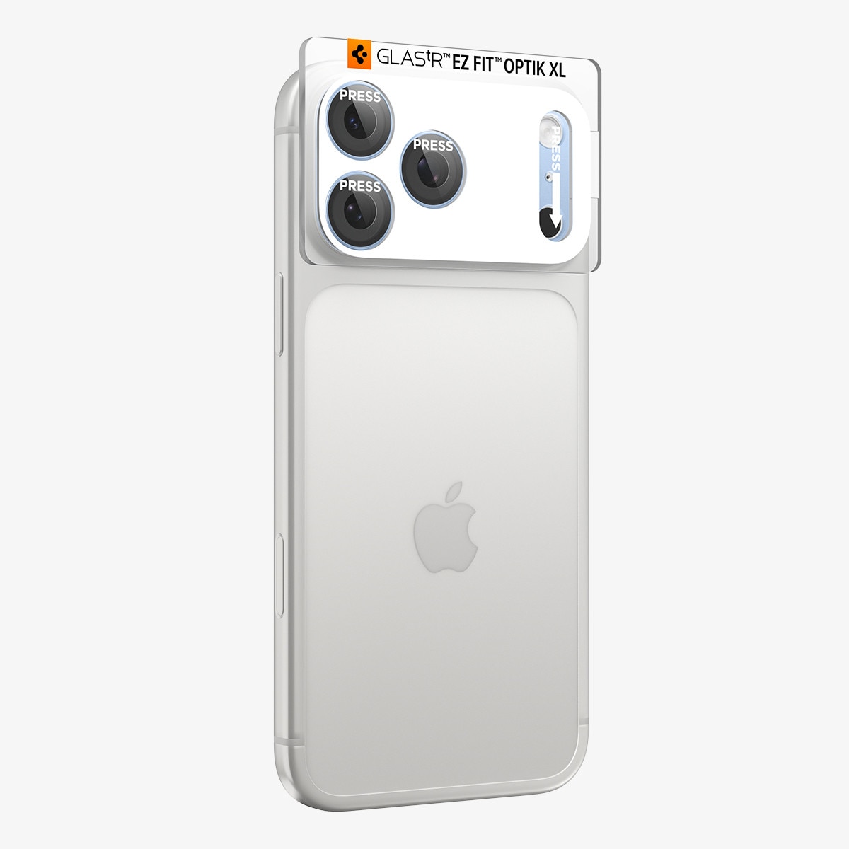 Protectie camera foto Spigen Glass tR EZ Fit Optik Pro XL compatibila cu iPhone 18 Pro Max, Light Blue