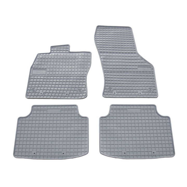 Set covorase auto din cauciuc pentru VW Passat B8, fabricatie 2014 - prezent, GRI, 4 bucati