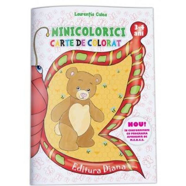 Minicolorici 3-4 ani - Carte de colorat - Laurentia Culea