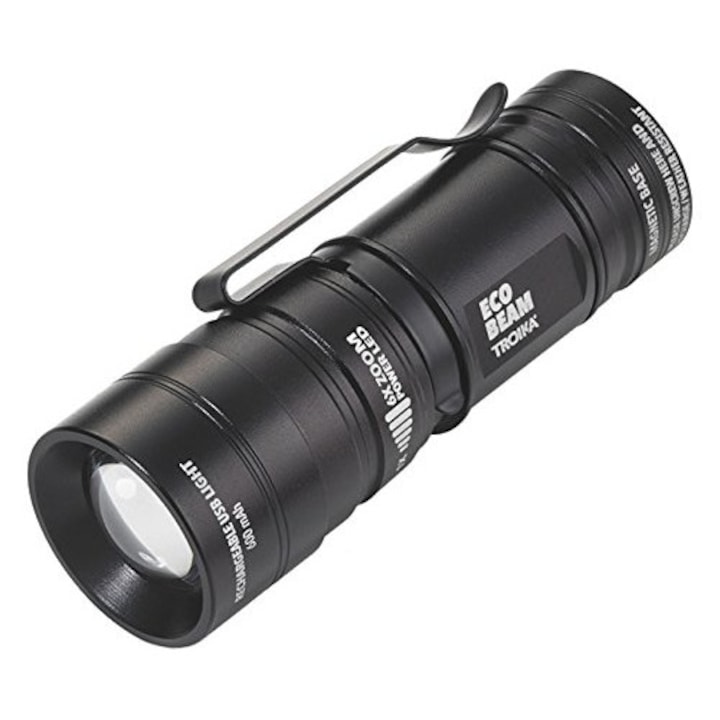 Магнитно фенерче Troika ECO BEAM, 6x увеличение