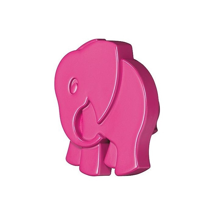Buton elefant fucsia pentru mobilier copii