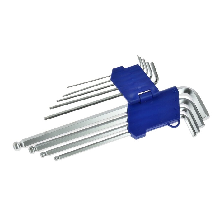 GEKO G01703 Imbuszkulcs Készlet, műanyag tok, 1,5-10 mm, 260 mm, 9 db