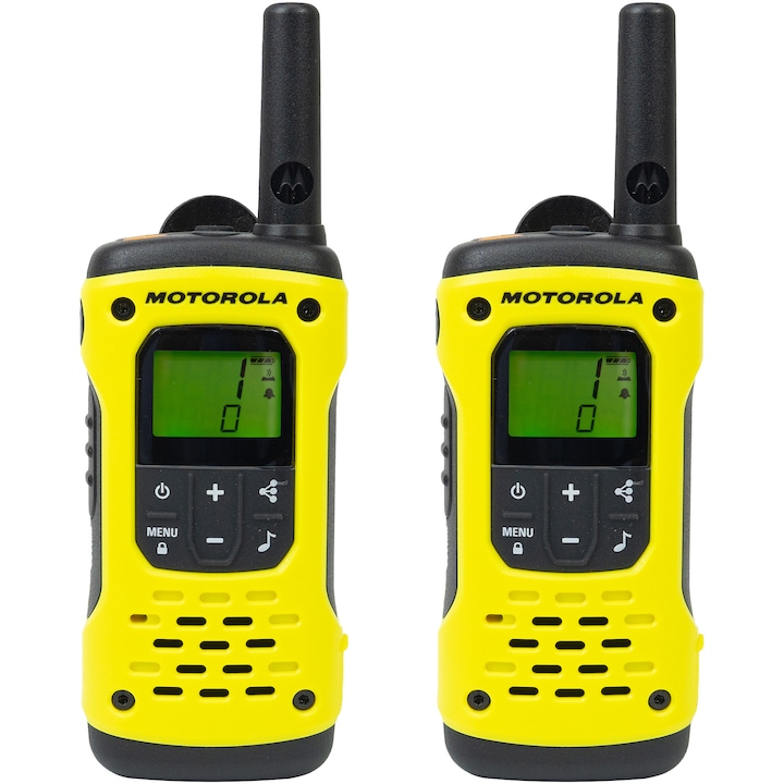 Преносима радио станция PMR Motorola TLKR T92 H2O IP67 set, 2 броя, Жълти