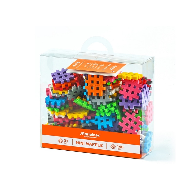 Set de constructie Mini Waffle, Mario-Inex, 140 piese, Multicolor