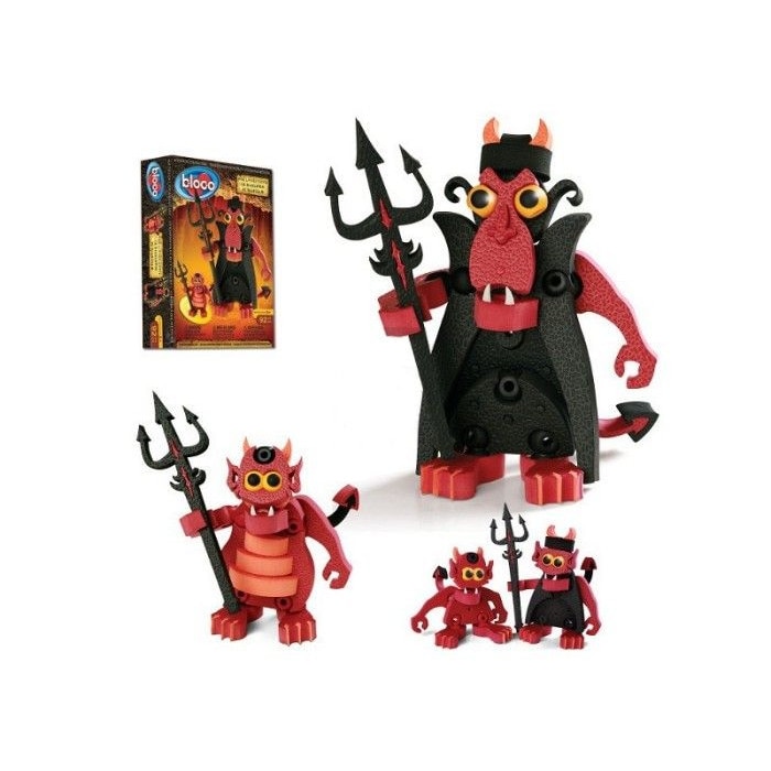 Set de constructie 4 in 1, Diavolul, BLOCO 11002, 92 de piese
