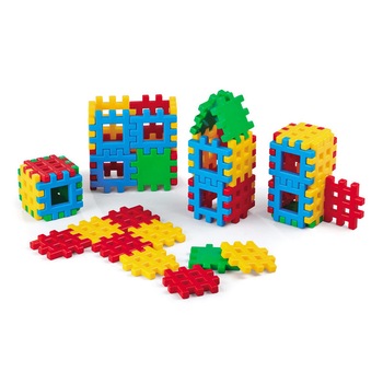 Set de blocuri de constructie, Mario-Inex, 48 de piese Set de blocuri de constructie, Mario-Inex, 48 de piese