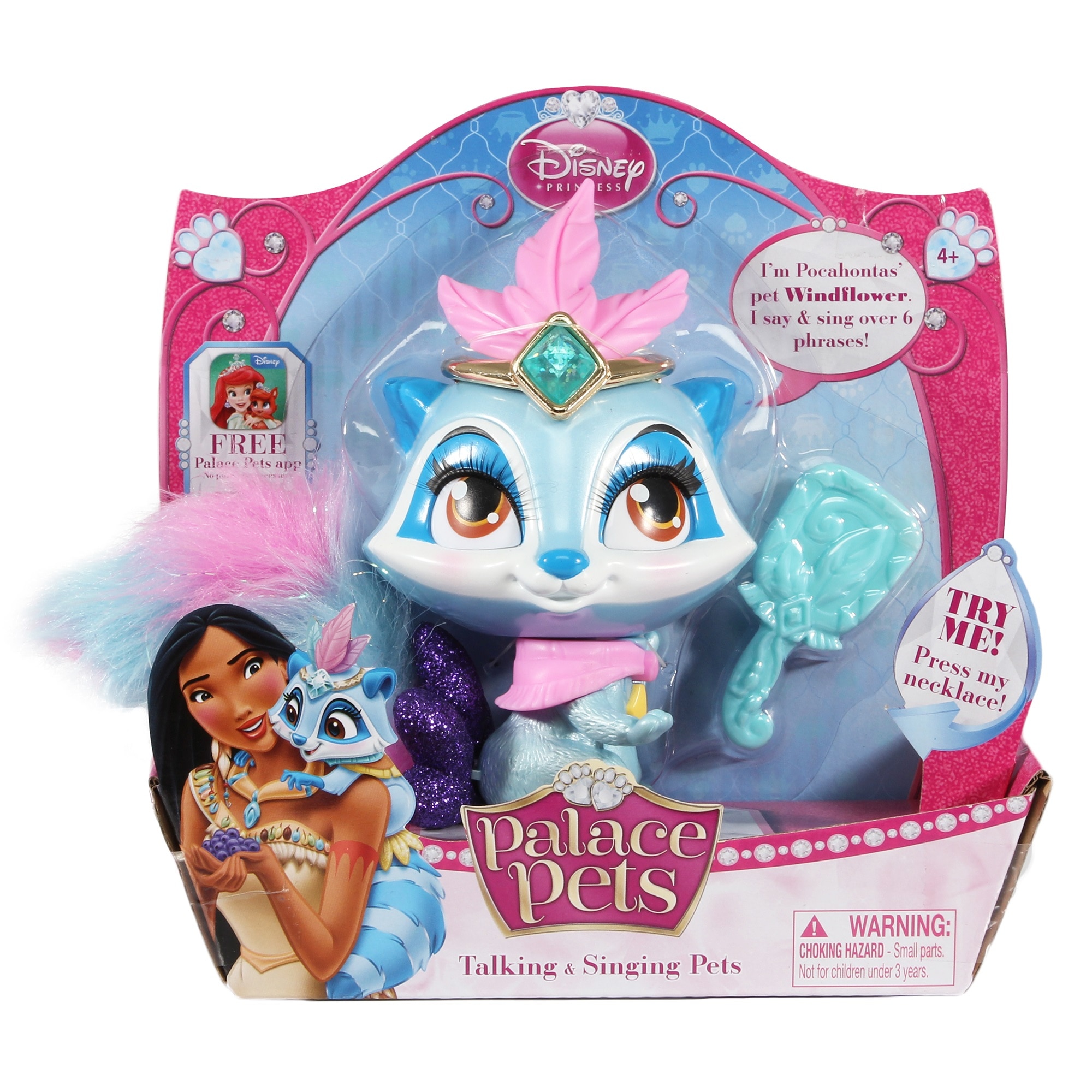 Figurina Disney Ratonul Printesei Pocahontas, interactiv