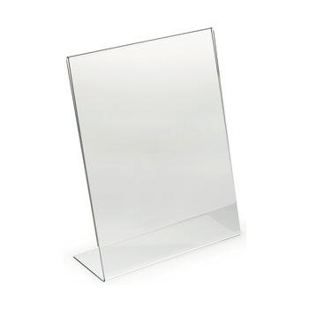 Suport plexiglas de birou, tip L format A4 210x297mm, portrait, transparent Suport plexiglas de birou, tip L format A4 210x297mm, portrait, transparent
