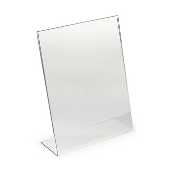 Suport plexiglas de birou, tip L format A5 148x210mm, portrait, transparent Suport plexiglas de birou, tip L format A5 148x210mm, portrait, transparent