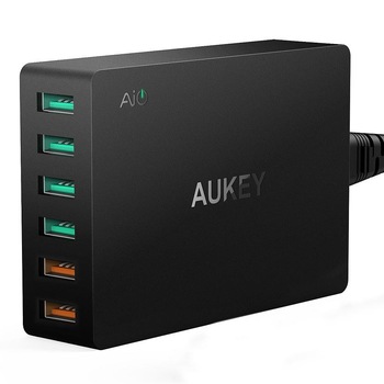 Incarcator retea AUKEY, Titan Series, 60W 6-Port USB Incarcator retea AUKEY, Titan Series, 60W 6-Port USB