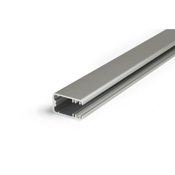 Set profil aluminiu pentru banda LED, MIKRO LINE, 2m, aluminiu anodizat Set profil aluminiu pentru banda LED, MIKRO LINE, 2m, aluminiu anodizat