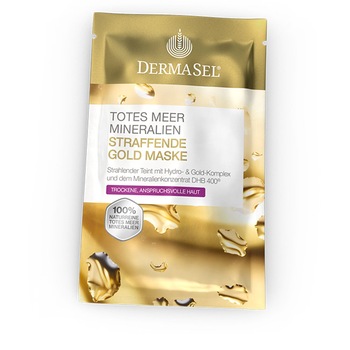 Masca cu aur, regeneranta si pentru fermitate, Dermasel, 12 ml Masca cu aur, regeneranta si pentru fermitate, Dermasel, 12 ml