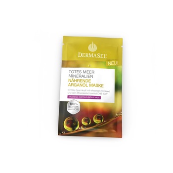Masca hranitoare cu ulei de argan, Dermasel, 12 ml Masca hranitoare cu ulei de argan, Dermasel, 12 ml