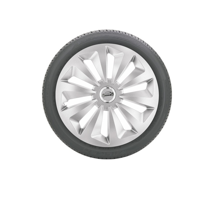 Комплект от 4 IDL капачки - 14 инча - Ring Fox капачки с хромиран пръстен, материал устойчив на високи скорости