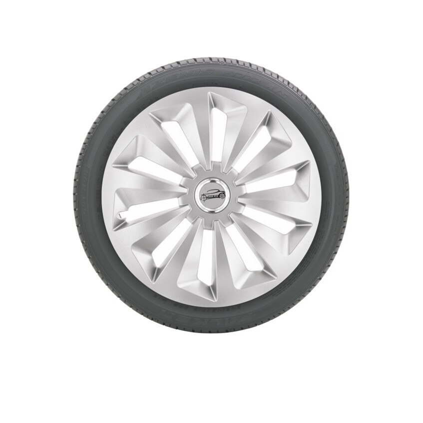 Set 4 Capace roti Ring Fox cu inel cromat 13' , model elegant