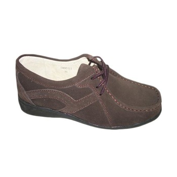 Pantofi din piele, inchidere cu siret, D&J Exclusive, Maro Pantofi din piele, inchidere cu siret, D&J Exclusive, Maro