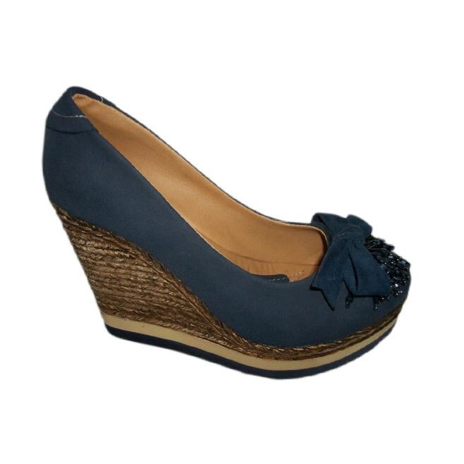 Pantofi cu talpa ortopedica, D&J Exclusive, Albastru marin