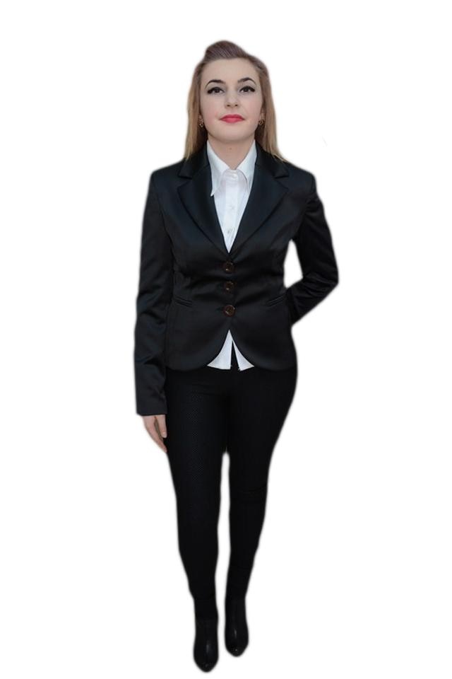 Sacou elegant, D&J Exclusive, Negru