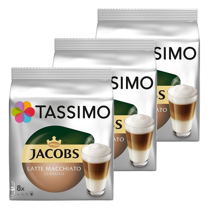 Set 3 X Capsule Jacobs Tassimo Latte Macchiato 264 g