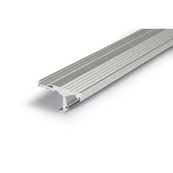 Set - Profil aluminiu pentru TREPTE, banda LED - STEP - 1m - aluminiu anodizat Set - Profil aluminiu pentru TREPTE, banda LED - STEP - 1m - aluminiu anodizat