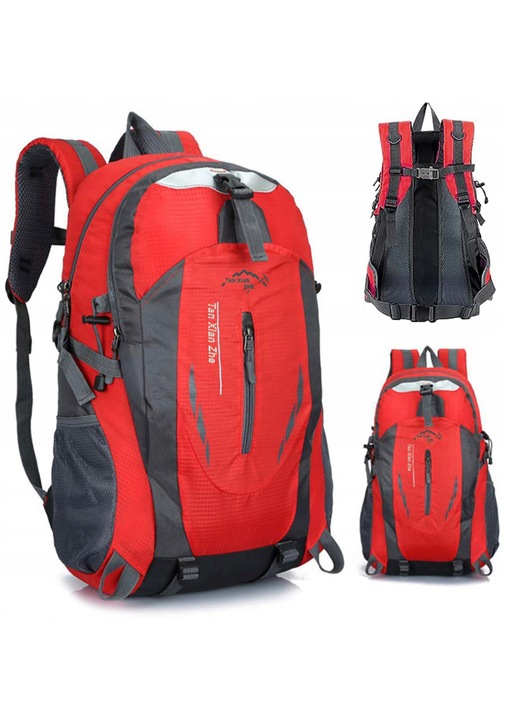 Раница за трекинг 40L, спорт, колоездене, ски, алпинизъм, оранжева