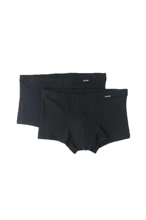 Skiny, Boxeri din amestec de bumbac - 2 perechi, Negru