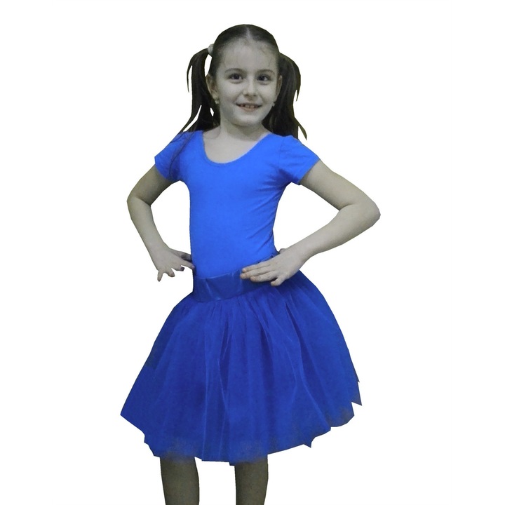 Fusta tulle albastru tutu copii