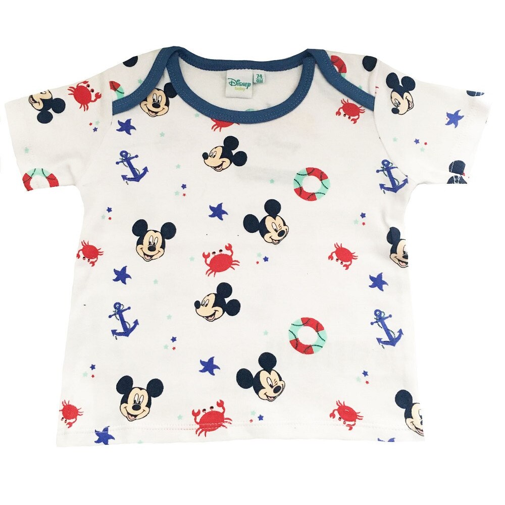 Tricou bebe, Mickey, ancore, Alb