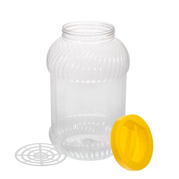 Borcan din plastic cu capac si maner 5l Borcan din plastic cu capac si maner 5l