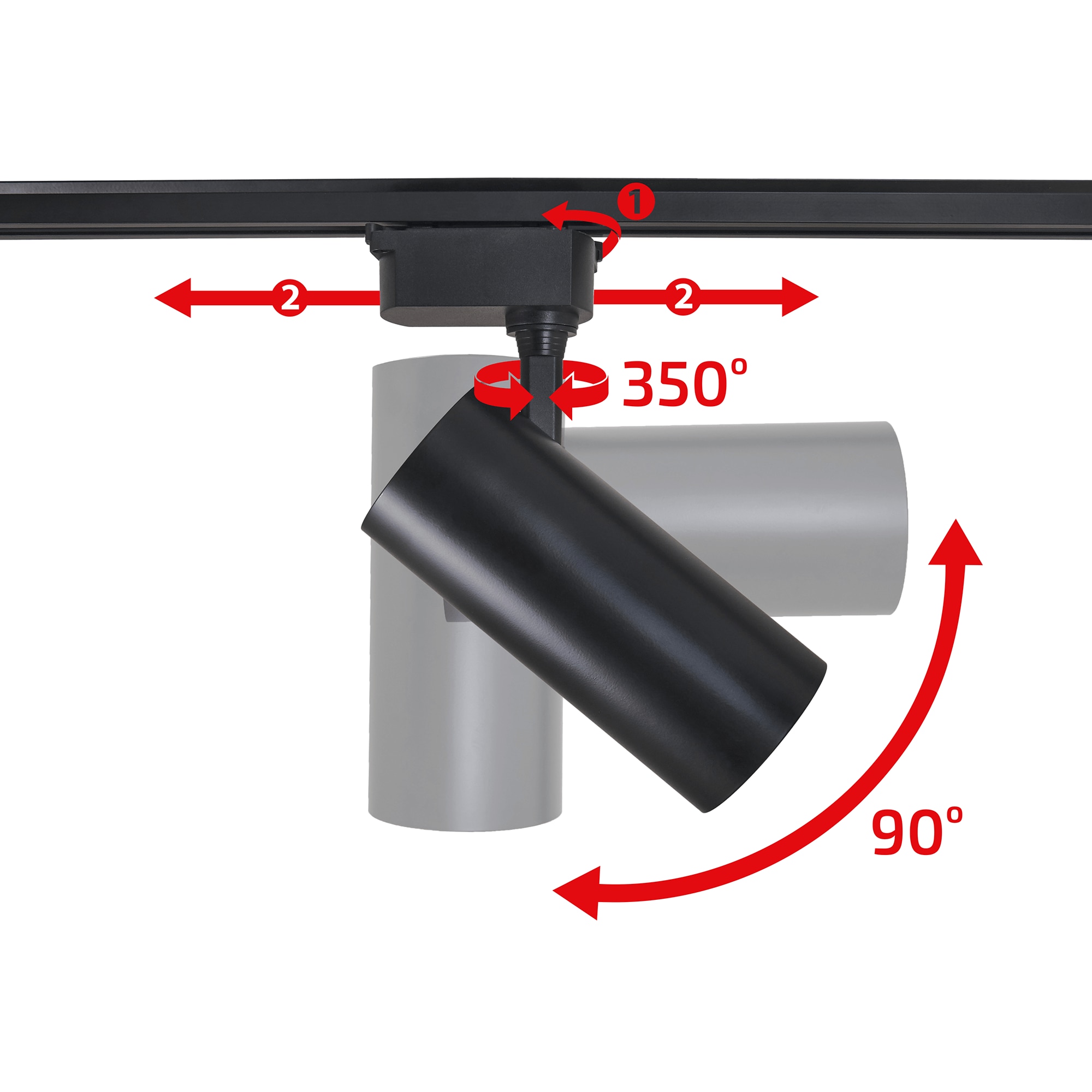 Sound Directivity Simple Lampa pe sina Steka Piko 30W, Neagra, Alb neutru (4000K), dimensiuni 24 ...
