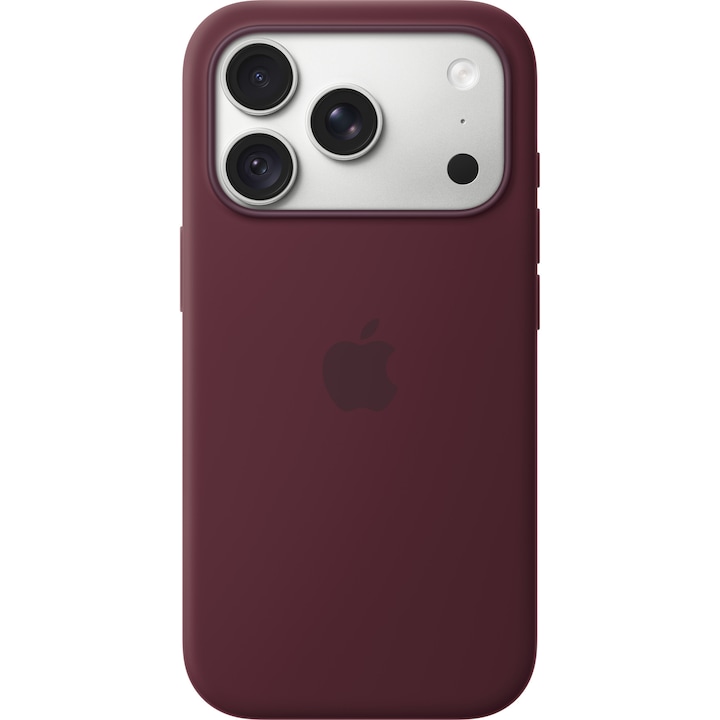 Husa de protectie Apple Silicone Case with MagSafe pentru iPhone 18 Pro, Burgundy