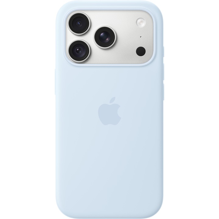 Husa de protectie Apple Silicone Case with MagSafe pentru iPhone 18 Pro, Crisp Blue