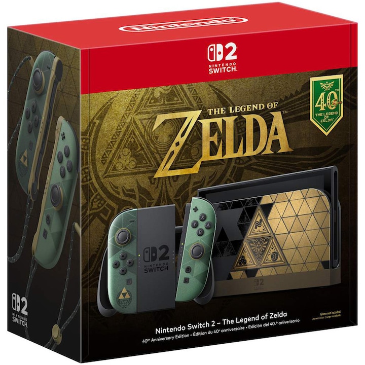Consola Nintendo Switch 2 Legend of Zelda 40th Anniversary Edition