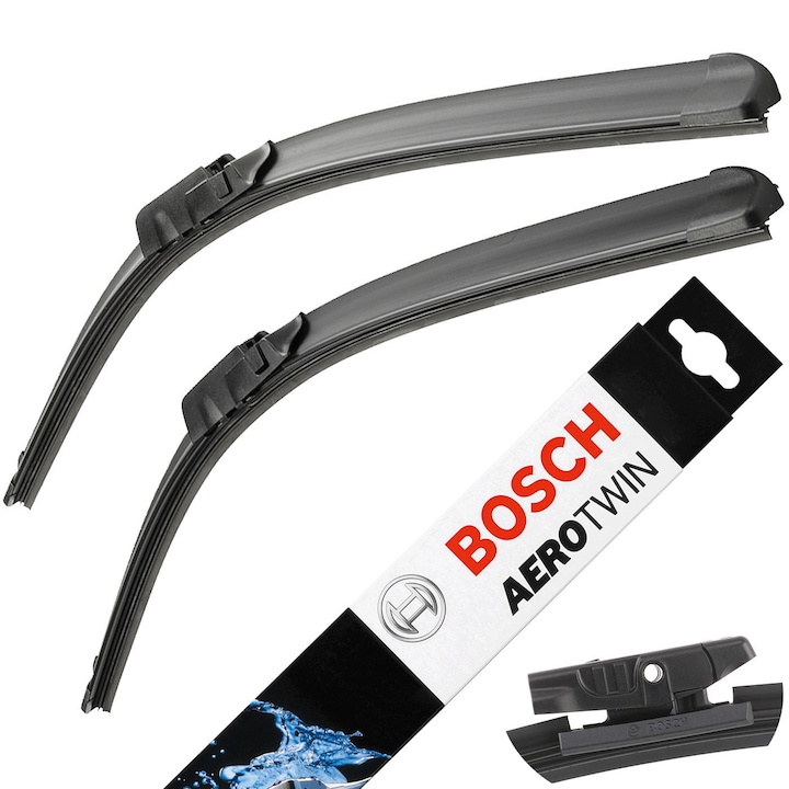 Set stergatoare Bosch AeroTwin Multi-Clip, pentru parbriz 60 cm si 47.5 cm, cu prindere universala