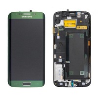 display lcd ecran cu touchscreen samsung galaxy s6 edge g925 verde cu rama produs original nou imagen 12_0_
0