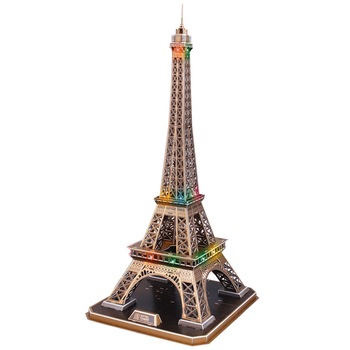 Puzzle 3D Cubic Fun LED - Turnul Eiffel, 82 piese Puzzle 3D Cubic Fun LED - Turnul Eiffel, 82 piese