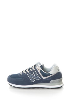 New Balance, Pantofi sport de piele intoarsa cu insertie de plasa 574 ML574EGN New Balance, Pantofi sport de piele intoarsa cu insertie de plasa 574 ML574EGN