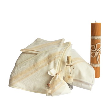 Set Trusou Botez complet cu Lumanare pentru biserica, Odorul Mamei, Ivoire, Dantela Ivoire, unicat, handmade, set 9 piese Set Trusou Botez complet cu Lumanare pentru biserica, Odorul Mamei, Ivoire, Dantela Ivoire, unicat, handmade, set 9 piese