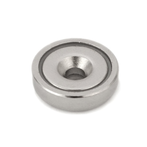 Magnet oala neodim 25mm cu orificiu - set de 5 bucati