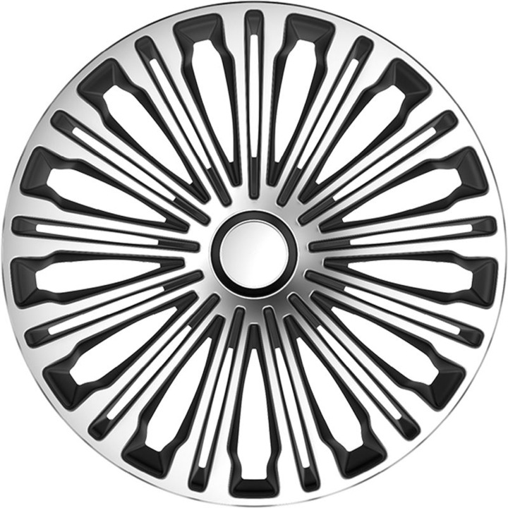 Argo 17"-os Volante dísztárcsa szett ezüst-fekete (4db) (ARG17VOLANTE-SB) (ARG17VOLANTE-SB)