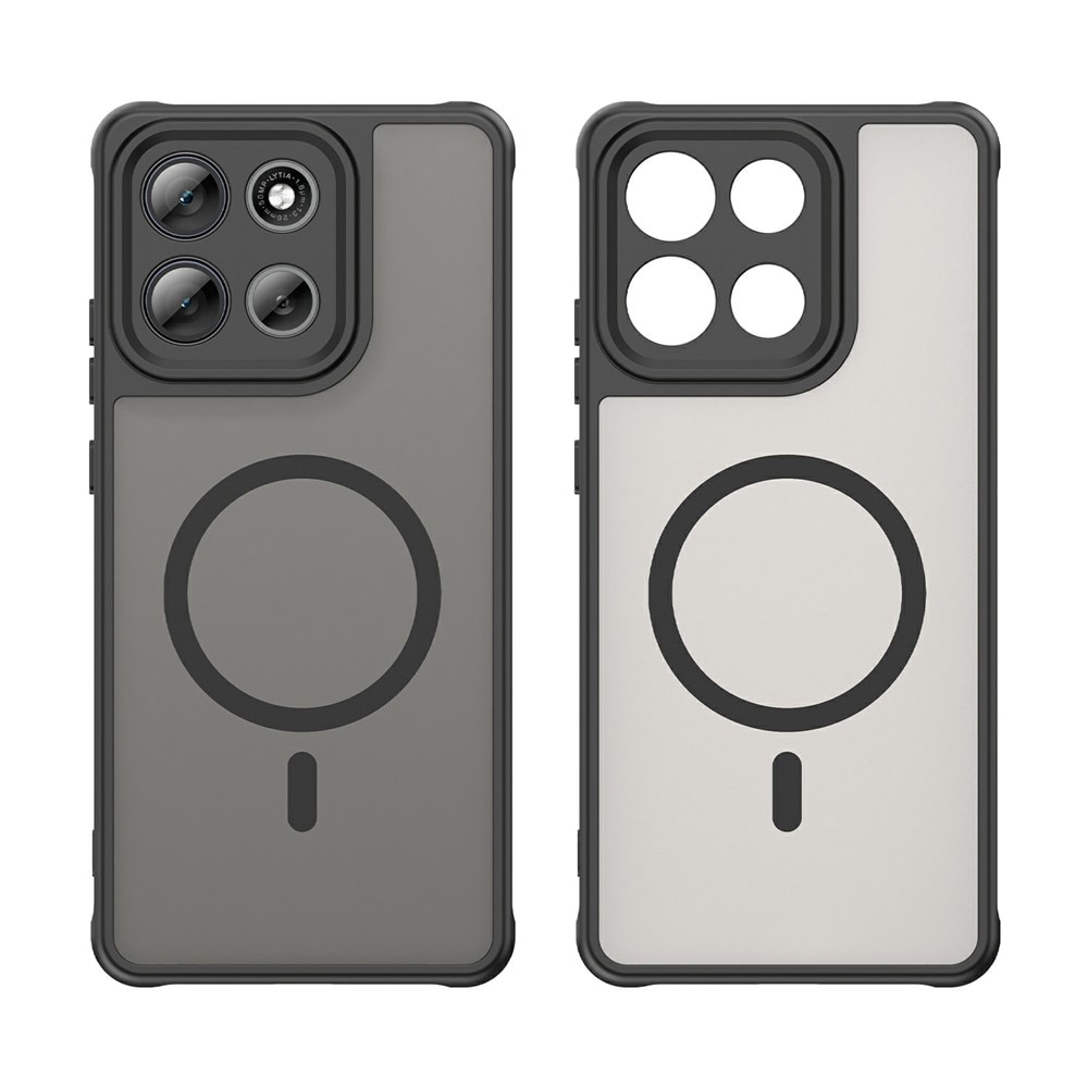 Husa pentru Motorola Moto G86, Matte, compatibila cu MagSafe, Protectie 360, Anti-Soc, Negru