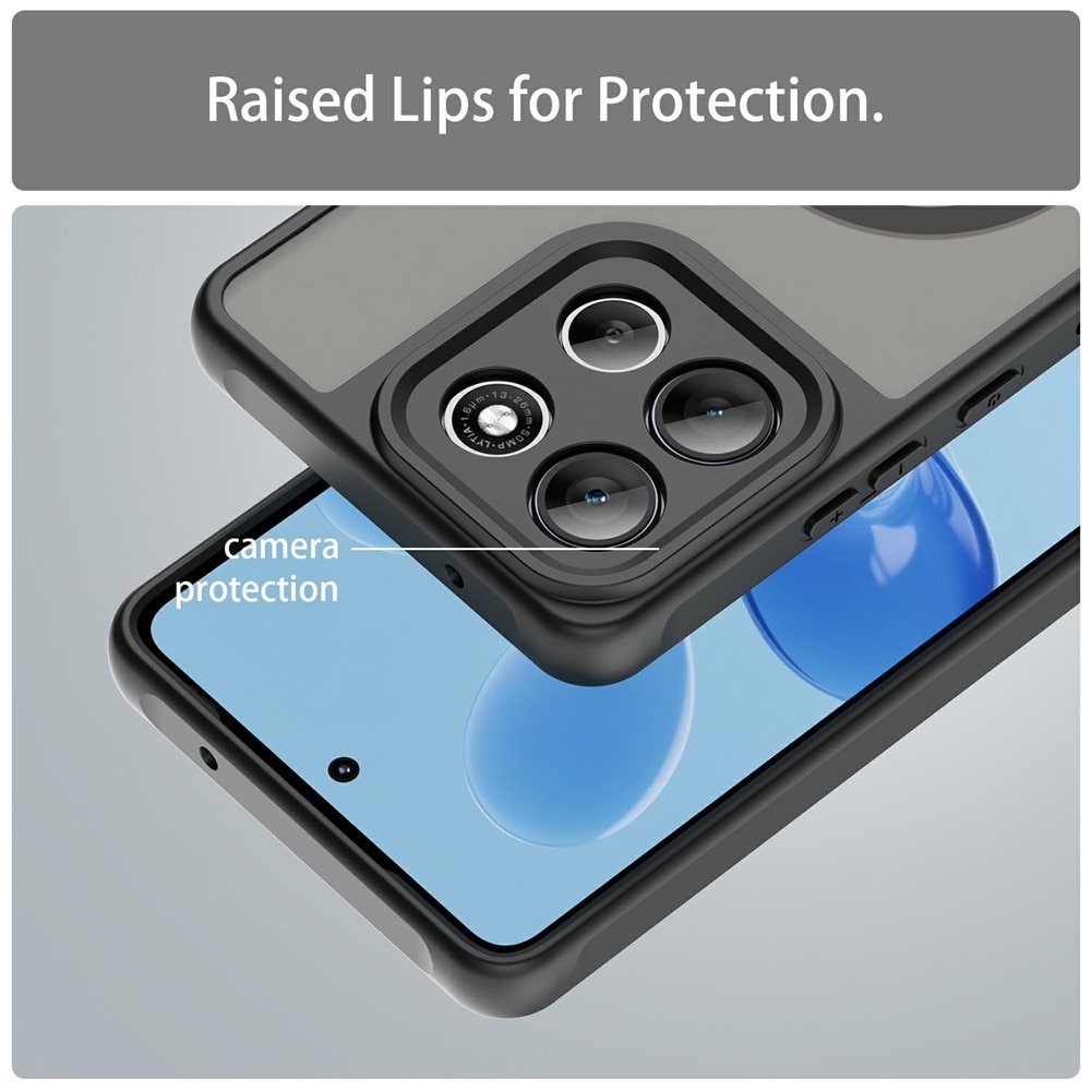 Husa pentru Motorola Moto G86, Matte, compatibila cu MagSafe, Protectie 360, Anti-Soc, Negru