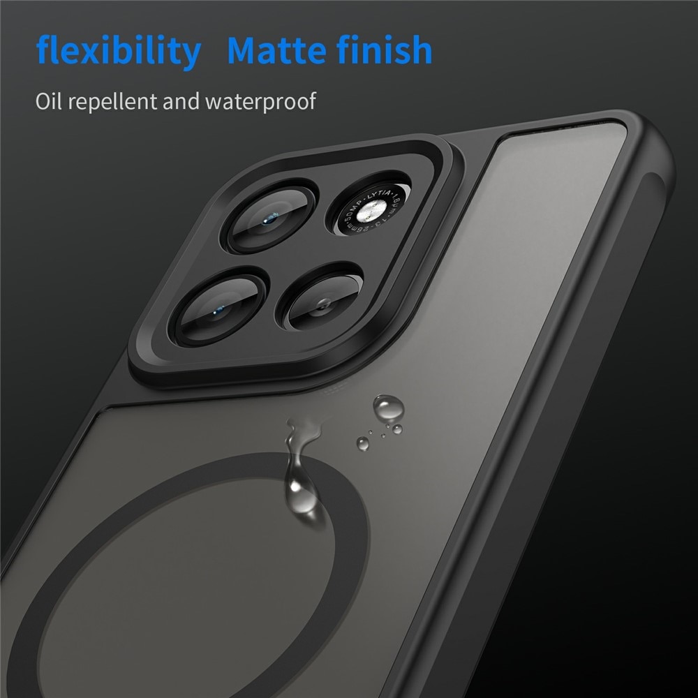 Husa pentru Motorola Moto G86, Matte, compatibila cu MagSafe, Protectie 360, Anti-Soc, Negru